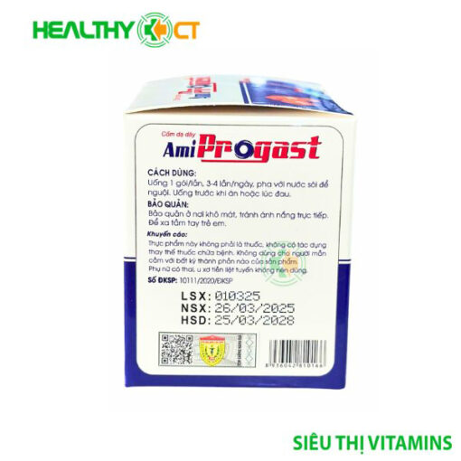 Cách dùng và hạn sử dụng Cốm bình dạ dày Ami Progast học viện quân y